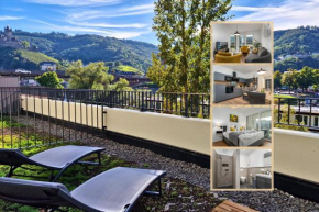 Vivamosel: Appartement mit Mosel & Burgblick - Balkon - Parken - Aufzug - Fahrradraum